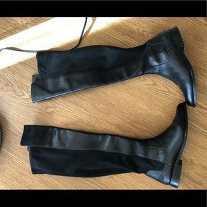 Clarks Over the Knee Black Boots